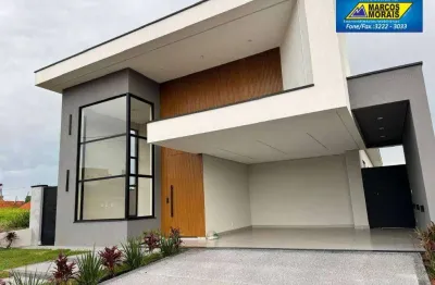Linda casa terrea no terras alpha com piscina, com 3 suites  à venda, 170 m² por r$ 1.700.000 - condomínio terras alpha nova esplanada - votorantim/sp
