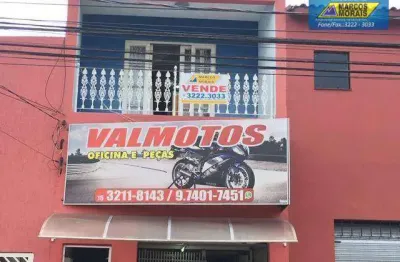 Casa com salão comercial, rua campos salles, ótimo investimento vendo