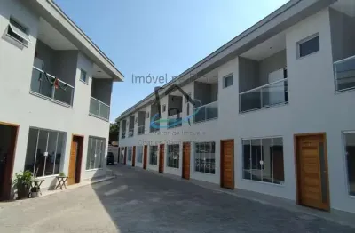 Sobrado em condomínio para venda em caraguatatuba, massaguaçu, 2 dormitórios, 2 suítes, 3 banheiros, 1 vaga