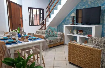 Sobrado em condomínio para venda em ubatuba, praia da maranduba, 2 dormitórios, 2 banheiros, 2 vagas