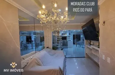 Casa no cond. moradas club rios do pará - levilândia - ananindeua/pa