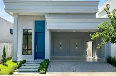 Casa térrea estilo neoclássico no condomínio belvedere 2 - cuiabá-mt  3 suítes  automação alexa  piscina  r$1.800.000