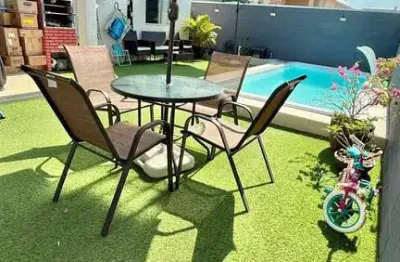 Casa térrea moderna com piscina em condomínio origem vg - av. universitária, várzea grande-mt