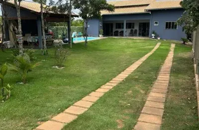 Chácara de luxo com 3 quartos e área de lazer em chapada dos guimarães-mt!