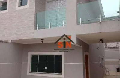 Sobrado com 3 dormitórios à venda, 100 m² por r$ 599.000,00 - jardim monte carmelo - guarulhos/sp