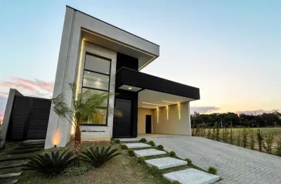 Oportunidade exclusiva casa térrea de alto padrão com 3 suítes, piscina e área gourmet - cond. terras alpha