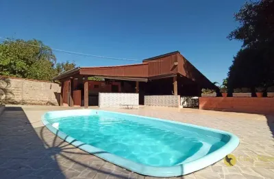 Melhor localização do bairro! chácara com piscina, salão de festas, campo de futebol e 3 dormitórios à venda por r$829.000 - joão jabour - salto/sp