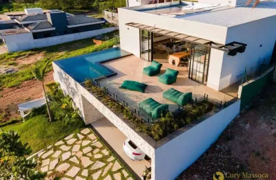 Luxuosa casa à venda mobiliada, com sauna, lareira, piscina e muito mais no condominio villas do golfe