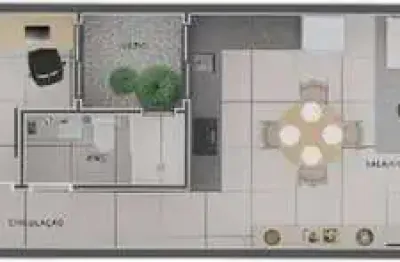Oportunidade no vila nova! casa com 2 quartos e 2 vagas