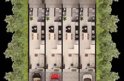Imóvel moderno com porcelanato e 2 vagas de garagem
