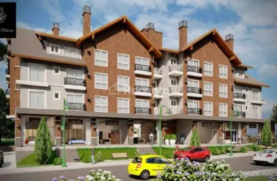 Apartamento com 2 dormitórios à venda, 85 m² - avenida central - gramado/rs