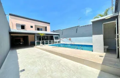 Sobrado com 5 dormitórios à venda, 340 m² por r$ 850.000,00 - parque jequitiba - itanhaém/sp