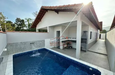 Casa com 3 dormitórios à venda, 72 m² por r$ 414.000,00 - balneário campos eliseos - itanhaém/sp