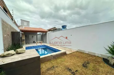 Casa com 3 dormitórios à venda, 105 m² por r$ 550.000,00 - vila atlântica - mongaguá/sp