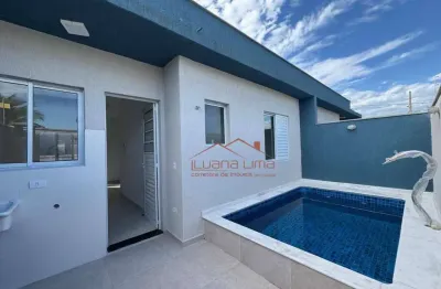 Casa com 2 dormitórios à venda, 47 m² por r$ 285.000,00 - cibratel ii - itanhaém/sp