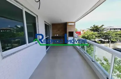 Apartamento com 3 quartos à venda na rua leiloeiro ernani mello, recreio dos bandeirantes, rio de janeiro, 118 m2 por r$ 840.000