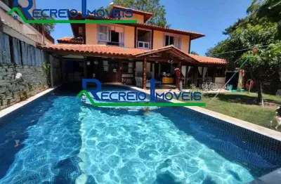Casa em condomínio fechado com 3 quartos à venda na rua bela floresta, vargem pequena, rio de janeiro, 510 m2 por r$ 1.315.000