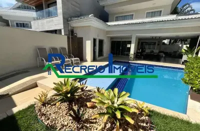 Casa em condomínio fechado com 6 quartos para alugar na estrada vereador alceu de carvalho, recreio dos bandeirantes, rio de janeiro, 370 m2 por r$ 18.000