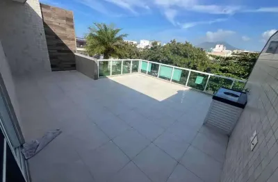 Cobertura com 2 quartos à venda na praça carlos gardel, recreio dos bandeirantes, rio de janeiro, 135 m2 por r$ 950.000