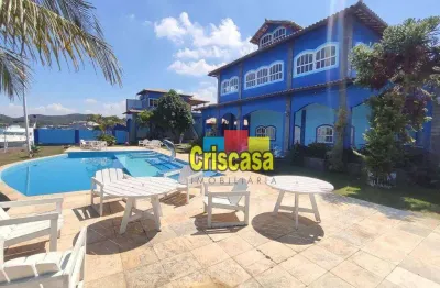 Casa com 10 dormitórios à venda, 1106 m² por r$ 7.000.000,00 - ogiva - cabo frio/rj