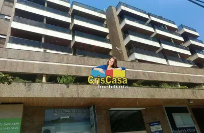 Cobertura com 3 dormitórios para alugar, 162 m² por r$ 4.926,00/mês - centro - cabo frio/rj