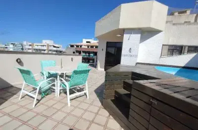 Cobertura com 4 dormitórios, 278 m² - venda por r$ 1.300.000,00 ou aluguel por r$ 6.374,50/ano - passagem - cabo frio/rj