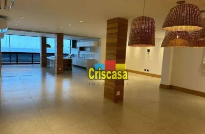 Apartamento com 3 dormitórios à venda, 250 m² por r$ 3.950.000,00 - praia do forte - cabo frio/rj