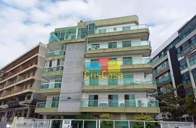 Cobertura com 3 dormitórios para alugar, 223 m² por r$ 5.787,00/mês - passagem - cabo frio/rj