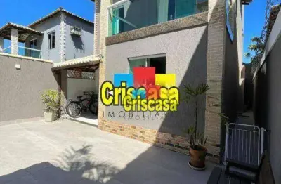 Casa com 3 dormitórios à venda, 116 m² por r$ 700.000,00 - palmeiras - cabo frio/rj