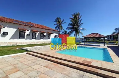 Casa com 12 dormitórios à venda, 412 m² por r$ 4.500.000,00 - gamboa - cabo frio/rj