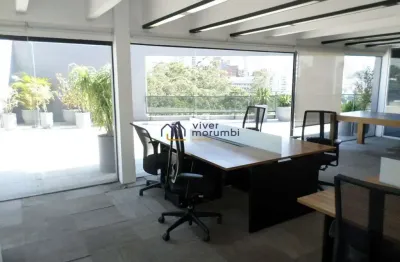 Cobertura comercial no real parque com área aberta para happy hour