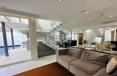 Casa em condomínio no brooklin velho, 4 suítes. 310m², espaço gourmet e piscina. piscina