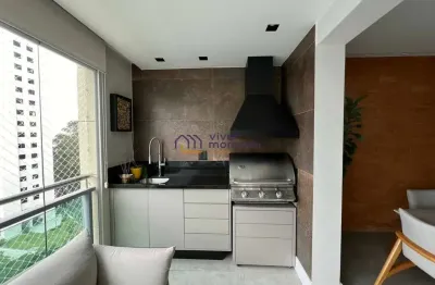 Apartamento na vila andrade, com 2 dormitórios, sendo 2 suítes, 2 vagas, varanda gourmet com churras