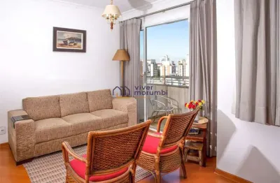 Apartamento de 57 m², 2 quartos, suíte, 2 vagas, último andar.
