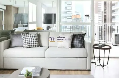 Apartamento no melhor do brooklin/ 1 dormitório/ 63mts²/ 1vaga/ mobiliado/ confira!!!