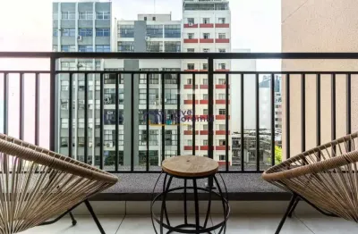 Apartamento 1 dormitório no melhor da região central de sp/ mobiliado/ próximo estação de metrô!!!