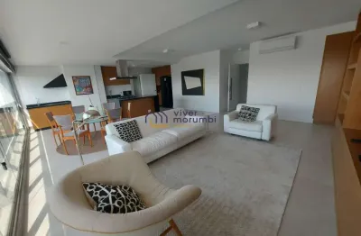 Apartamento no real parque - 2 suítes - semi mobiliado
