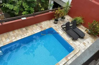 Sobrado no panamby amplo reformado repleto de armários quintal  com piscina e jardim