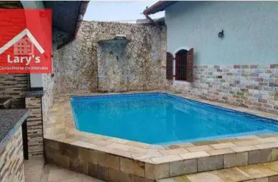 Casa com 3 dormitórios, 150 m² - venda por r$ 531.000,00 ou aluguel por r$ 3.800,00/mês - estância balneária belmira novaes - peruíbe/sp