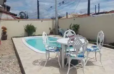 Casa com 2 dormitórios para alugar, 150 m² por r$ 1.100,00/dia - balneário são joão batista i - peruíbe/sp