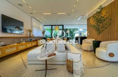 Luxuosa e novíssima casa à venda com 362 m², 6 suítes, em riviera de são lourenço - bertioga sp.