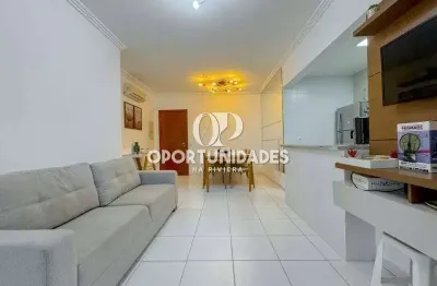 Apartamento mobiliado à venda - 2 dormitórios e suíte em riviera de são lourenço, bertioga