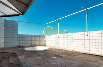 Cobertura à venda, 146 m² por r$ 734.000,00 - vila matias - santos/sp