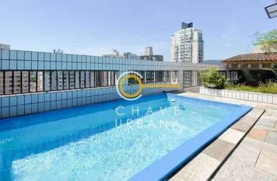 Cobertura com 4 dormitórios à venda, 400 m² por r$ 1.850.000,00 - ponta da praia - santos/sp