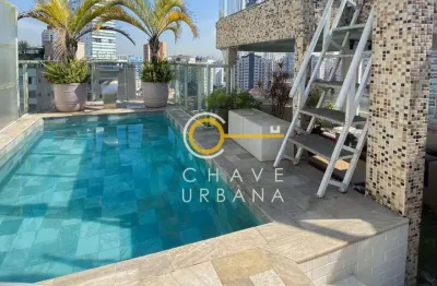 Cobertura com 2 dormitórios à venda, 289 m² por r$ 2.200.000,00 - ponta da praia - santos/sp