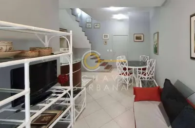 Apartamento duplex com 1 dormitório à venda, 69 m² por r$ 550.000,00 - gonzaga - santos/sp