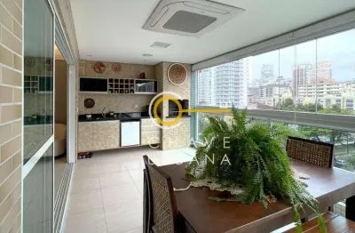 Apartamento com 3 dormitórios, 178 m² - venda por r$ 2.240.000,00 ou aluguel por r$ 15.000,02/mês - gonzaga - santos/sp