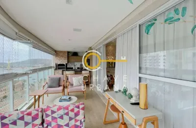 Apartamento com 4 dormitórios à venda, 186 m² por r$ 2.800.000,00 - ponta da praia - santos/sp