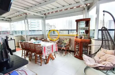 Cobertura com 3 dormitórios à venda, 115 m² por r$ 650.000 - vila caiçara - praia grande/sp