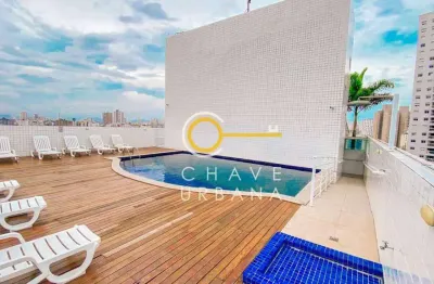 Cobertura à venda, 120 m² por r$ 1.500.000,00 - marapé - santos/sp
